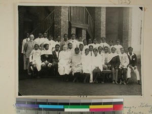 Final-year students and teachers at Antsirabe Teaching School, Antsirabe, Madagascar, 1929