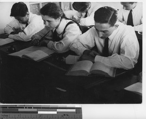 Students at the Maryknoll Academy at Dalian, China, 1939