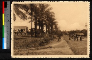 Entrance to the village, Bafwabaka, Congo, ca.1920-1940