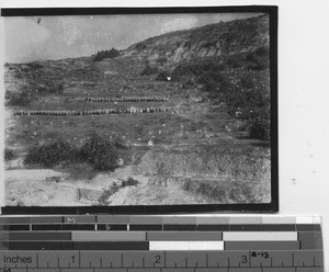 A Chinese graveyard at Pingnan, China, 1927