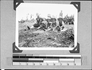 Mrs. Waldner and her children, Nyasa, Tanzania, 1935