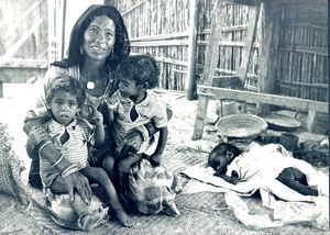 Woman with her children, Eastern Arabia, 1966