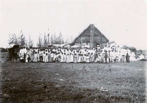 Feast for the first monday of the month and presentation of the offerings, in Madagascar