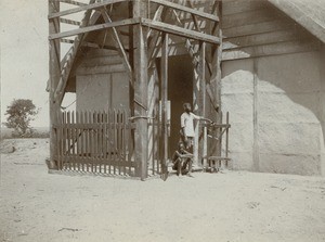 The entrance of the Lukona church