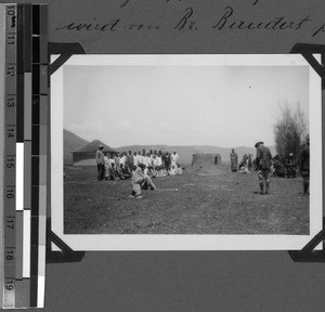 School class on a chief's place, South Africa East