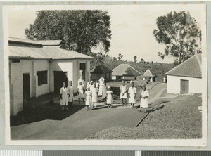 New hospital block, Chogoria, Kenya, ca.1940