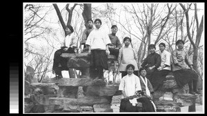 Women students from Yenching University on class outing, Beijing, China, ca.1920-1930