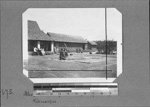 Threshing of wheat and sewing of clothes, Mbozi, Tanzania