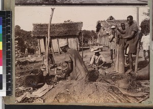 Blacksmiths at work, Madagascar, ca. 1913