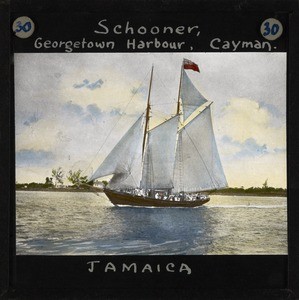 "Schooner, Georgetown Harbour, Cayman, Jamaica", ca.1920-1940