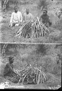 African woman making pots, Makulane, Mozambique, 1897