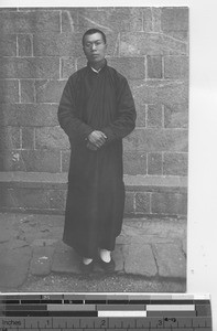 A Chinese priest at Shantung, China, 1916