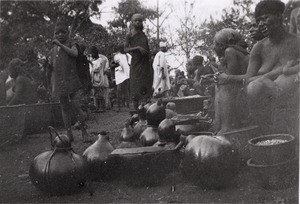 Market of Foumban, in Cameroon