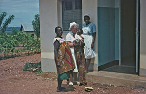 Missionary Nurse Ellen Margrethe Christensen, leader of the clinic work at Izymbia, the North W