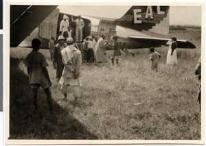 At the airfield of Dambi Dollo, Ethiopia, 1955