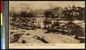 Nepoko River in the dry season, Bafwabaka, Congo, ca.1920-1940