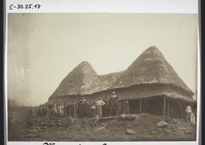 Mission house in Bali. The missionaries Keller, Schuler and Spellenberg
