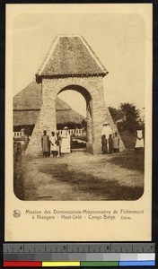 Mission entrance at Niangara, Congo, ca.1920-1940