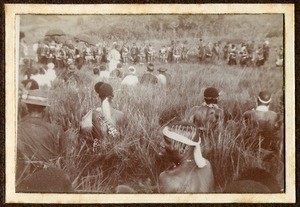 Wedding ceremony in a field, KwaZulu-Natal, South Africa, ca.1900