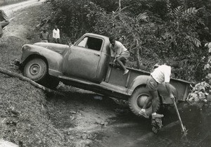 Car accident, in Gabon