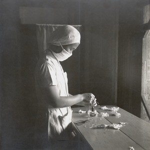 Nurse in hospital, Hunan, China, ca. 1940