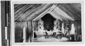 Altar of church at Guimbal, Iloilo, Philippines, ca. 1925