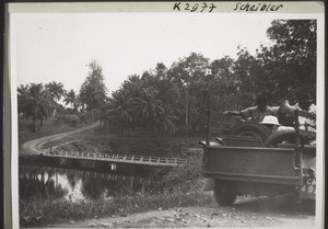 A bridge over a small river near Meanja leading into the Ekona plantation