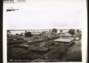 Bell Town, Cameroon, with the Wuri River behind