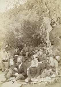 Picnic with the Gonin family, in Saul's Poort, Northern Rhodesia, Zambia