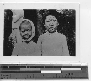 Children at the Maryknoll Leprosarium at Xinhui, China