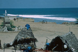 Lene Birkmand, nurse and volunteer in a mission project, ALC, South India, 1997. Photo: From a