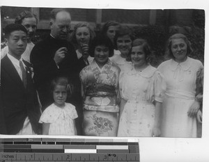 Bishop Lane on Graduation Day at Dalian, China, 1937