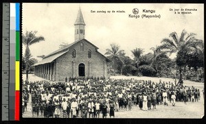 Sunday worship at the mission, Congo, ca.1920-1940