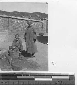 Elderly women washing at Hebei, China