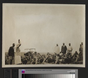 Teacher and Children, Kenya, September 1926