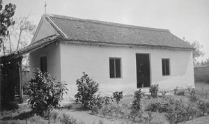 Tiruvannamalai, Tamil Nadu, South India. Polur Church, ahead of building the bell tower