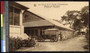 Maternity ambulance at the Hospital for Europeans, Lubumbashi, Congo, ca.1920-1940