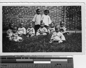 Orphan babies at Luoding, China, 1935