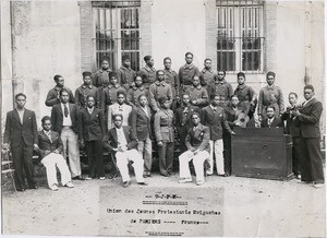 Union of young protestant malagasy men of Pamiers, in France