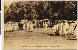 Dance of the orthodox priests, Harer, Ethiopia