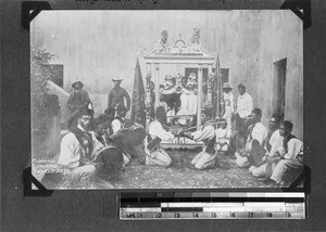 Men performing a religious ceremony, Cape Town, South Africa