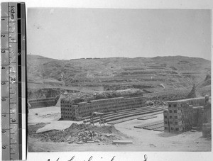 Adobe brickyard, Pang Chuang, Shandong, China, ca.1890