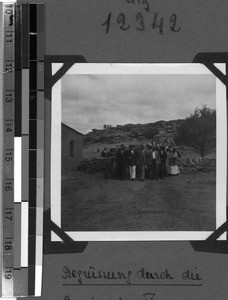 Greeting by the parish with singing, South Africa East