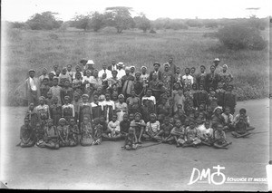 Group of African people in Makulane, Mozambique, December 1909