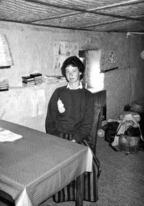 UMN, Nepal. Missionary Elly Søgaard Jensen at her room, Tansen, December 1985