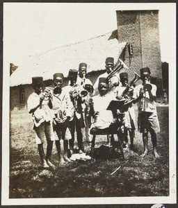 Brass band of Arusha, Tanzania, 1927