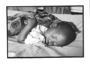 ELCT, Karagwe Diocese, Tanzania. A small patient at Nyakahanga Hospital