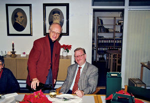 Godt nytår, 31.12.1999. Jørgen Nørgaard Pedersen og Allan Bäck