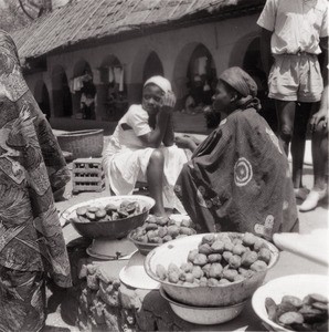 Market of Foumban, in Cameroon