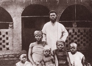 Evangelist of Foumban with his family, in Cameroon